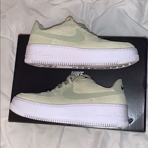 Nike | Shoes | Nike Air Force Sage Low Olive Aura | Poshmark